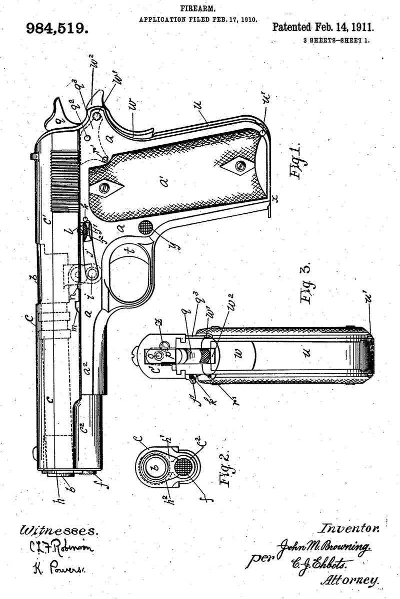 Browning's 1911 Blue Print