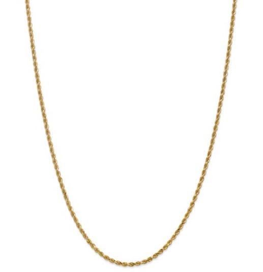 DC Rope Chain - 14k - Yellow - 24in - 2.25mm - 1