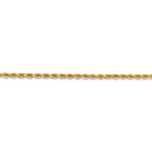 DC Rope Chain - 14k - Yellow - 24in - 2.25mm - 2