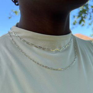 open link chain - silver