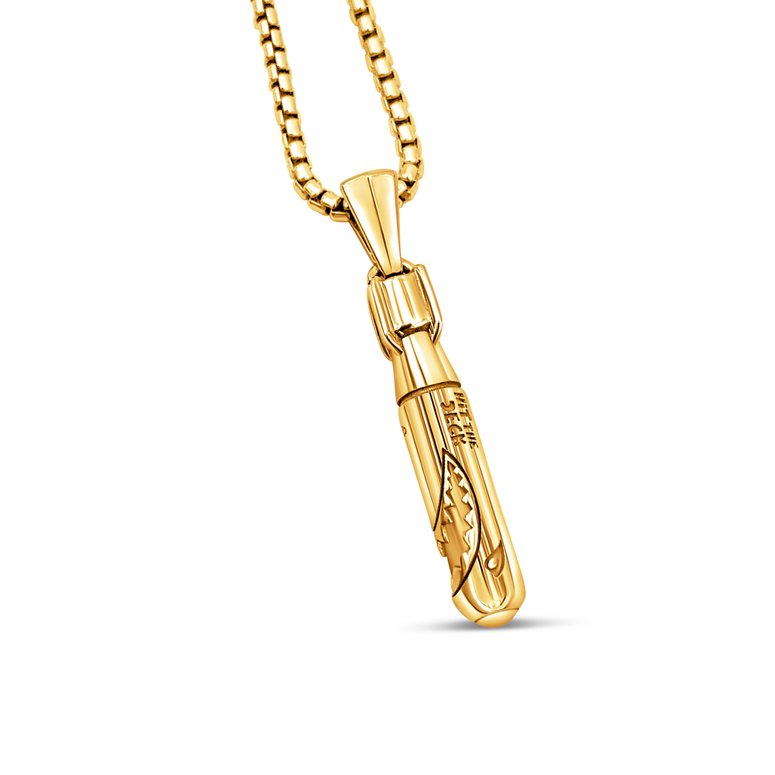 Custom 14k Gold Bomb Necklace